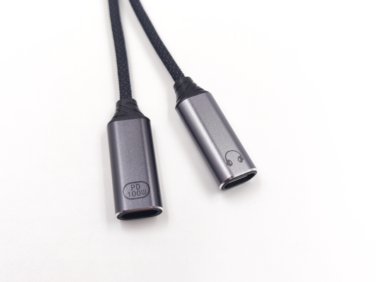 Dual USB-C Adapter (Headphones & PD Charging), USB C Splitter, 2-in-1 Type-C Audio and PD 100W Fast Charging Dongle Cable