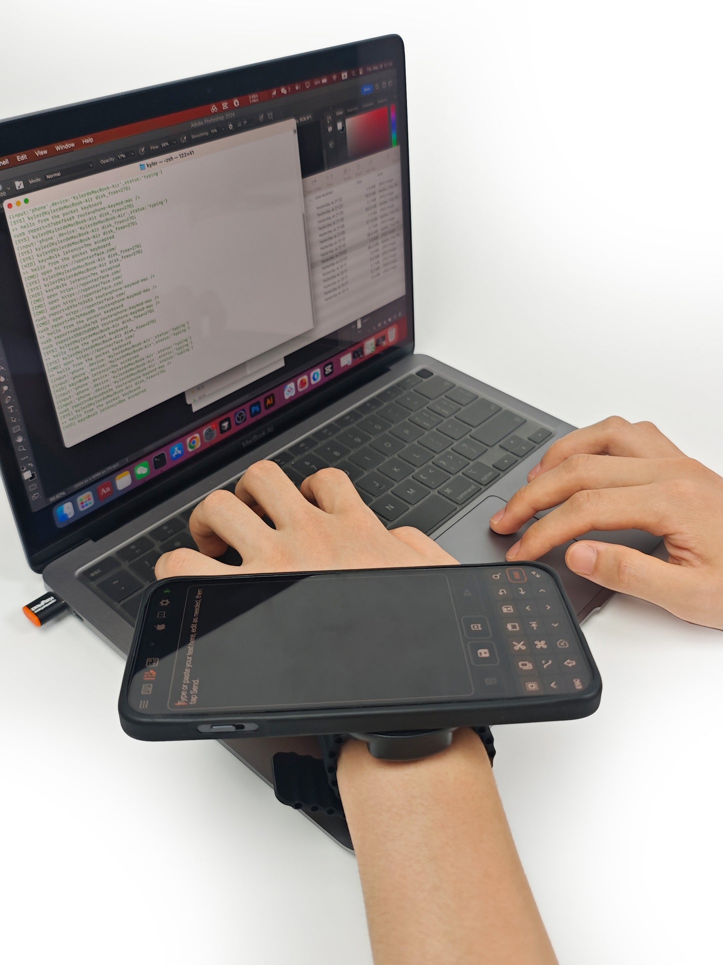 Magnetic Wrist Phone Mount | 360° Rotation | Quick Release | Strong Magnetic Hold