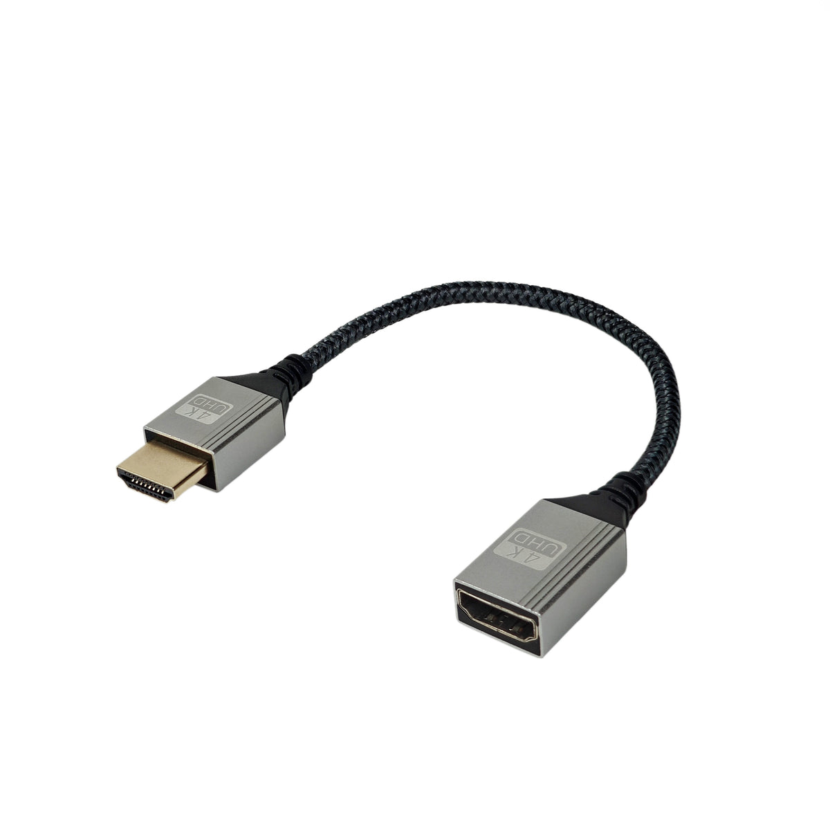 HDMI Extension Cable with Straight Type-A and 4K 60Hz Support