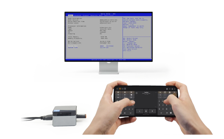 KeyMod Engineering Version, Portable USB HID Adapter, Turn Your Phone into Keyboard & Trackpad, USB + Bluetooth Control, BIOS-Ready, Open Source Tool for Developers, Servers and Mini PCs