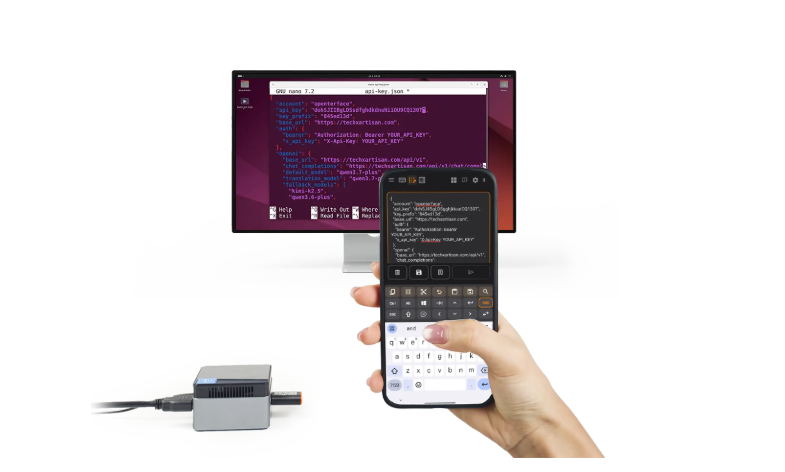 KeyMod Engineering Version, Portable USB HID Adapter, Turn Your Phone into Keyboard & Trackpad, USB + Bluetooth Control, BIOS-Ready, Open Source Tool for Developers, Servers and Mini PCs