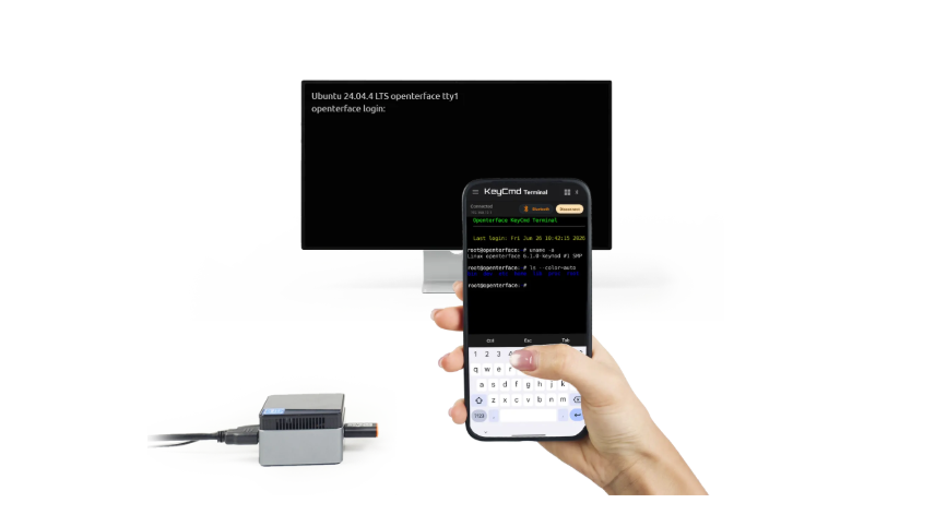 KeyMod Engineering Version, Portable USB HID Adapter, Turn Your Phone into Keyboard & Trackpad, USB + Bluetooth Control, BIOS-Ready, Open Source Tool for Developers, Servers and Mini PCs