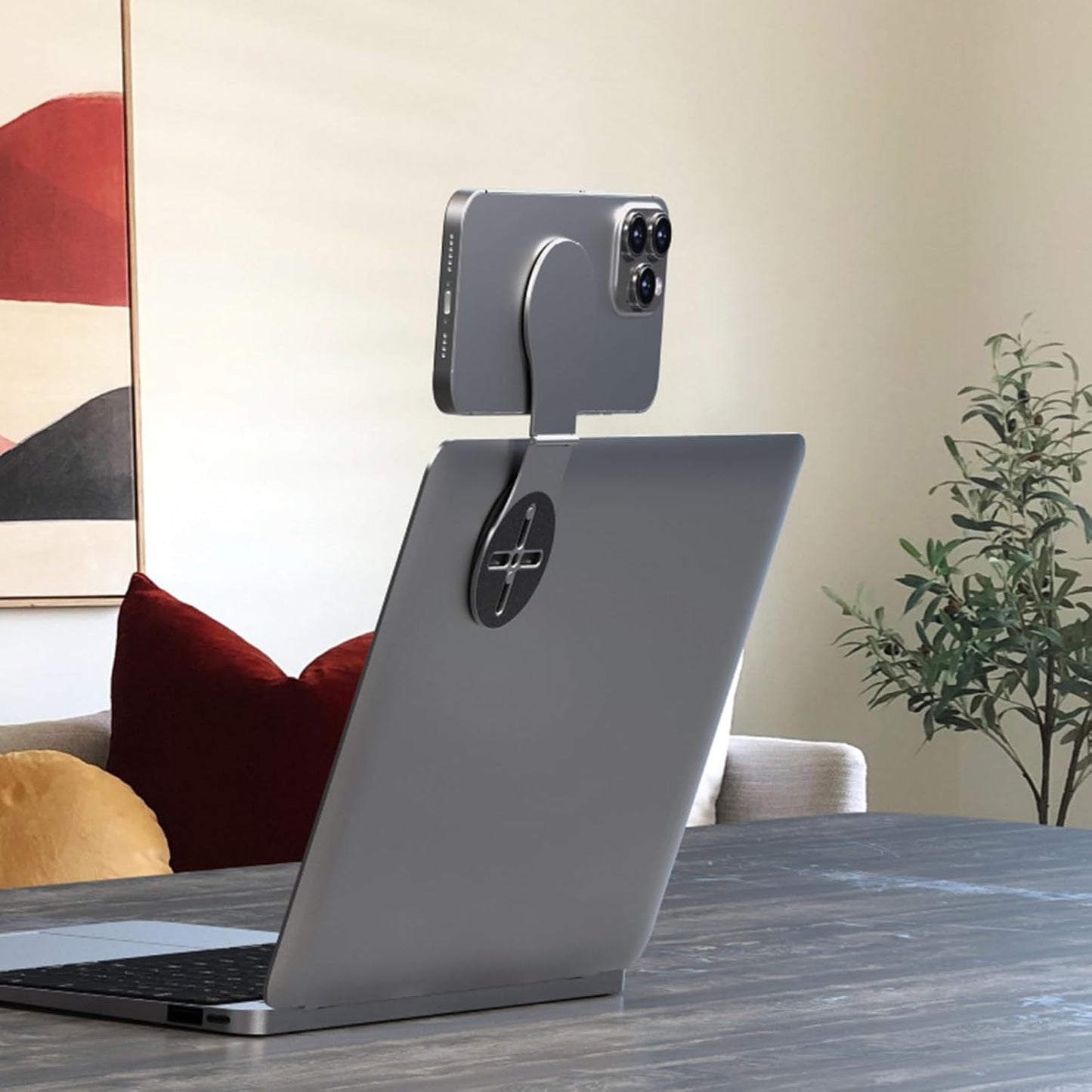 Multifunctional Magnetic Folding Phone Holder For MagSafe IPhone For Laptop Holder Mount For Tesla Model 3 Y Monitor