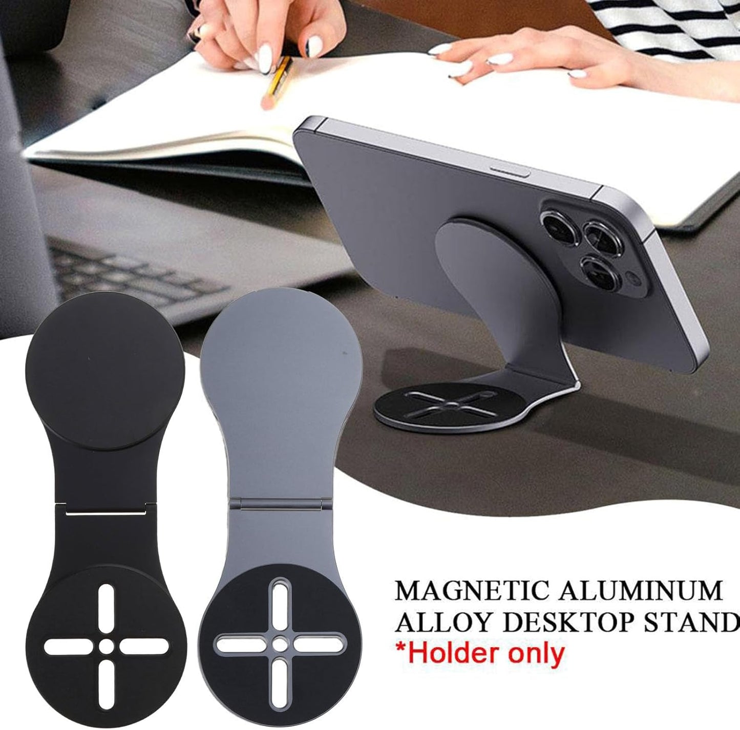 Multifunctional Magnetic Folding Phone Holder For MagSafe IPhone For Laptop Holder Mount For Tesla Model 3 Y Monitor