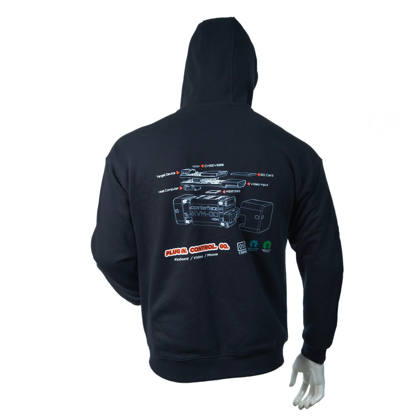 Openterface KVM-GO Zip-Up Hoodie | Gibby & Exploded View Editions