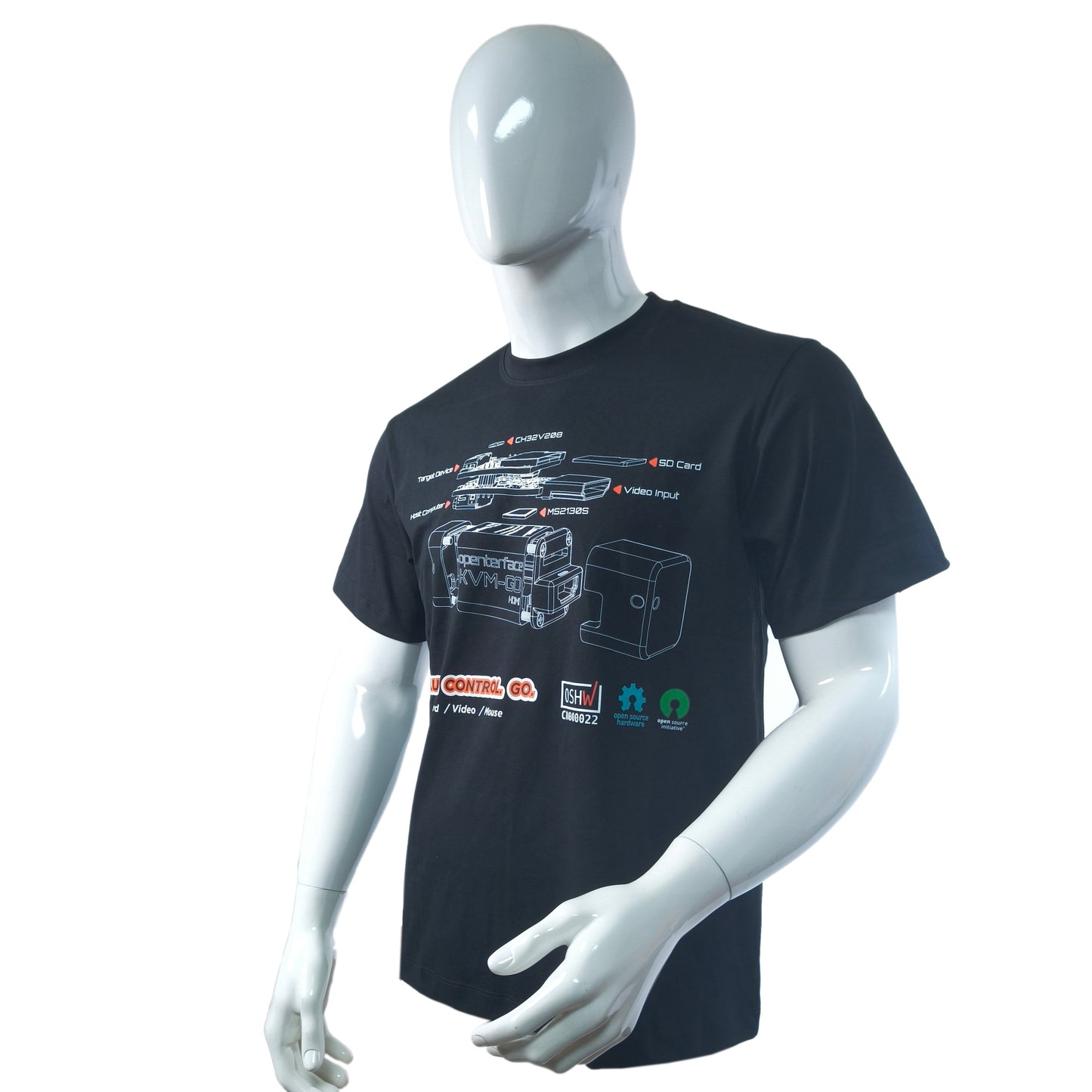 Openterface KVM-GO Graphic T-Shirt | Gibby & Exploded View Designs