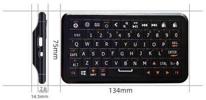 Compact Keyboard with Motion-Sensing Mouse