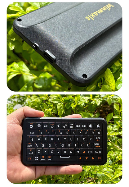 Compact Keyboard with Motion-Sensing Mouse