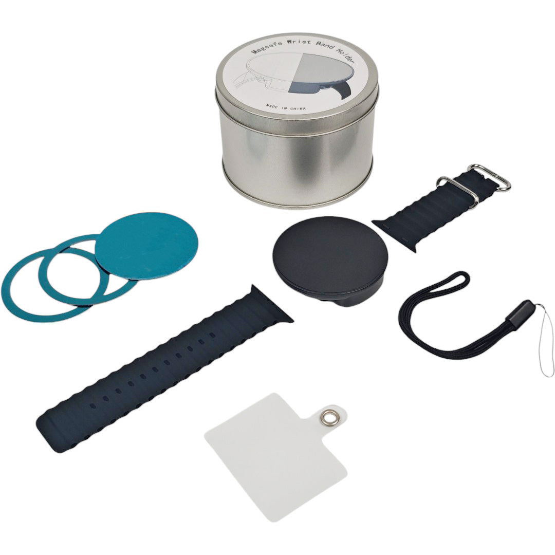 Magnetic Wrist Phone Mount | 360° Rotation | Quick Release | Strong Magnetic Hold