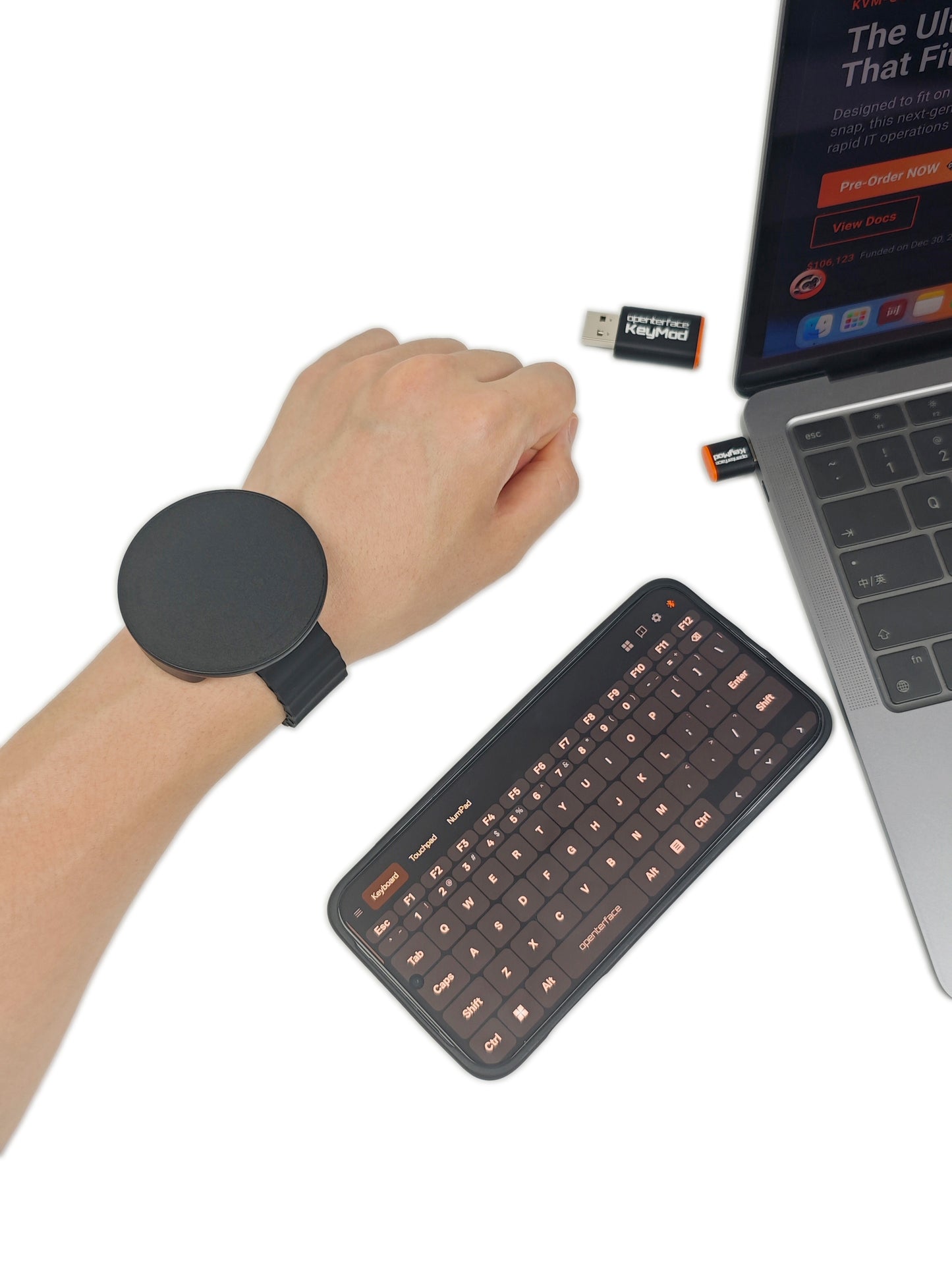 Magnetic Wrist Phone Mount | 360° Rotation | Quick Release | Strong Magnetic Hold